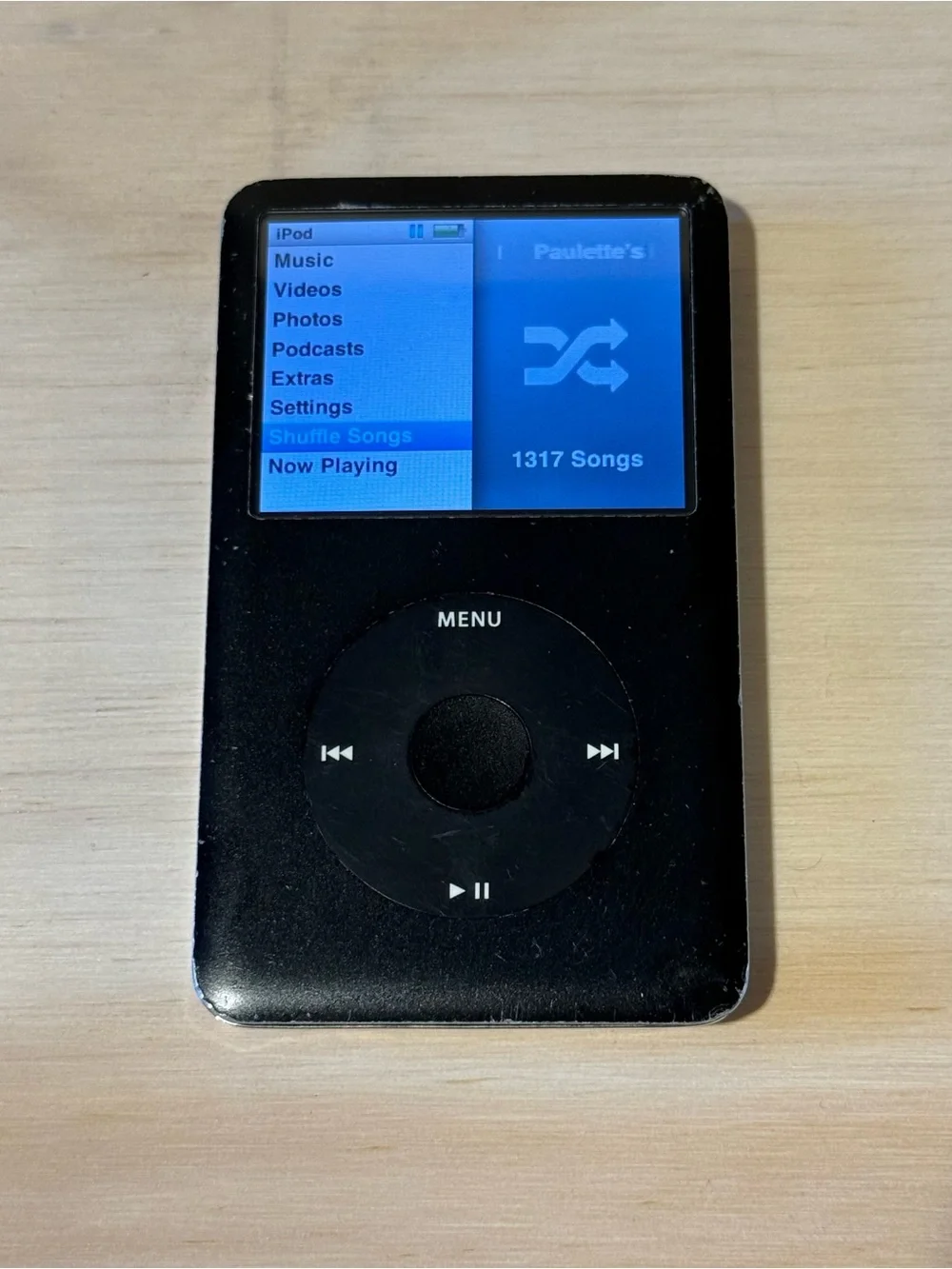 iPod Model:A1136 6thGen 80GB Blk BAD HARD DRIVE/Battery 30m-1Hr For-Parts/Repair